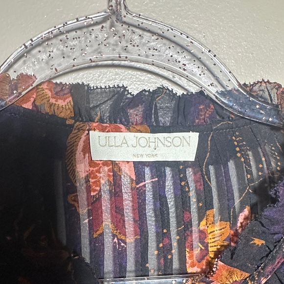 Ulla Johnson Size 6 Miray Floral Ruffles Silk Top - Picture 4 of 6